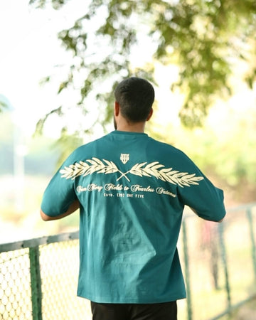 Punjabi Blood Teal Colour Tshirt