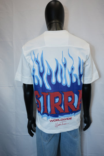 SIRRA Drop Shoulders White T-shirt