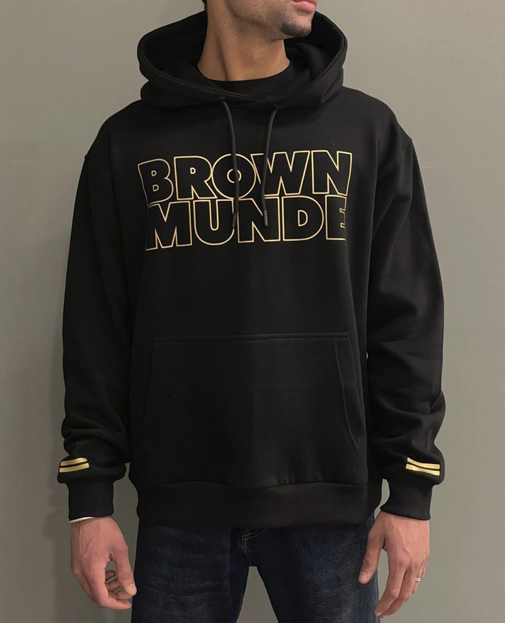 Brown Munde Black & Red Hoodie – Urban Theka Canada