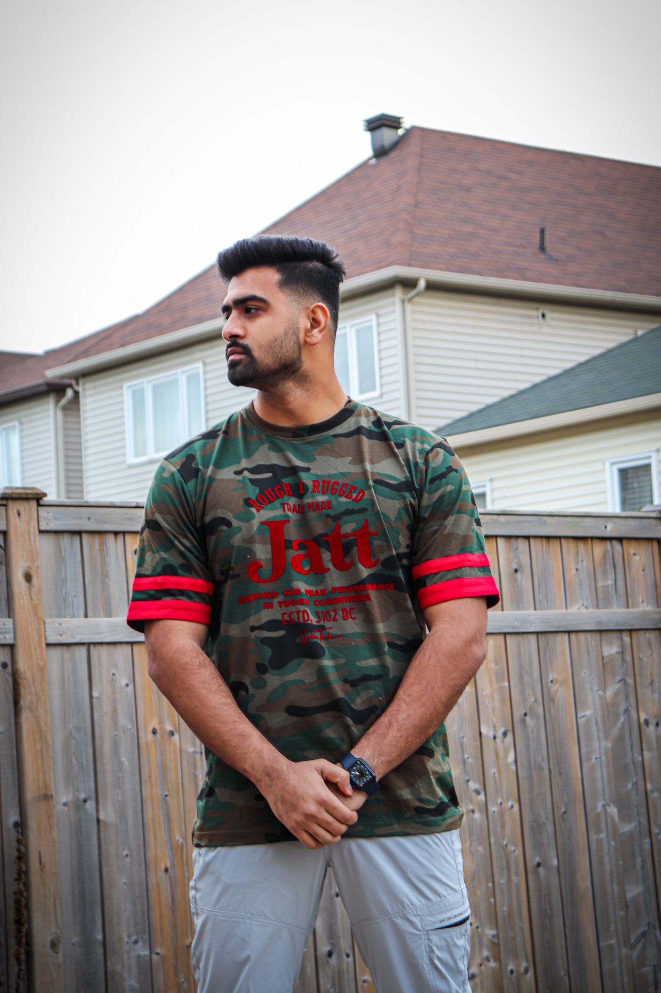 Rough & Rugged Jatt Camo T-Shirt