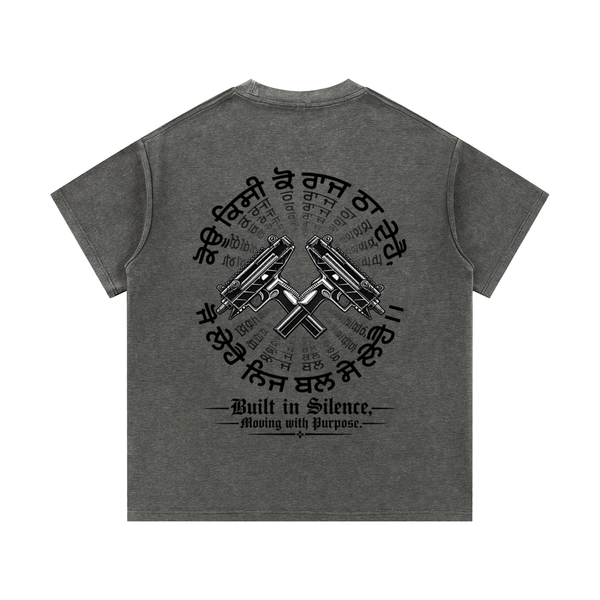 Mineral Wash Waffle Knit T-Shirt