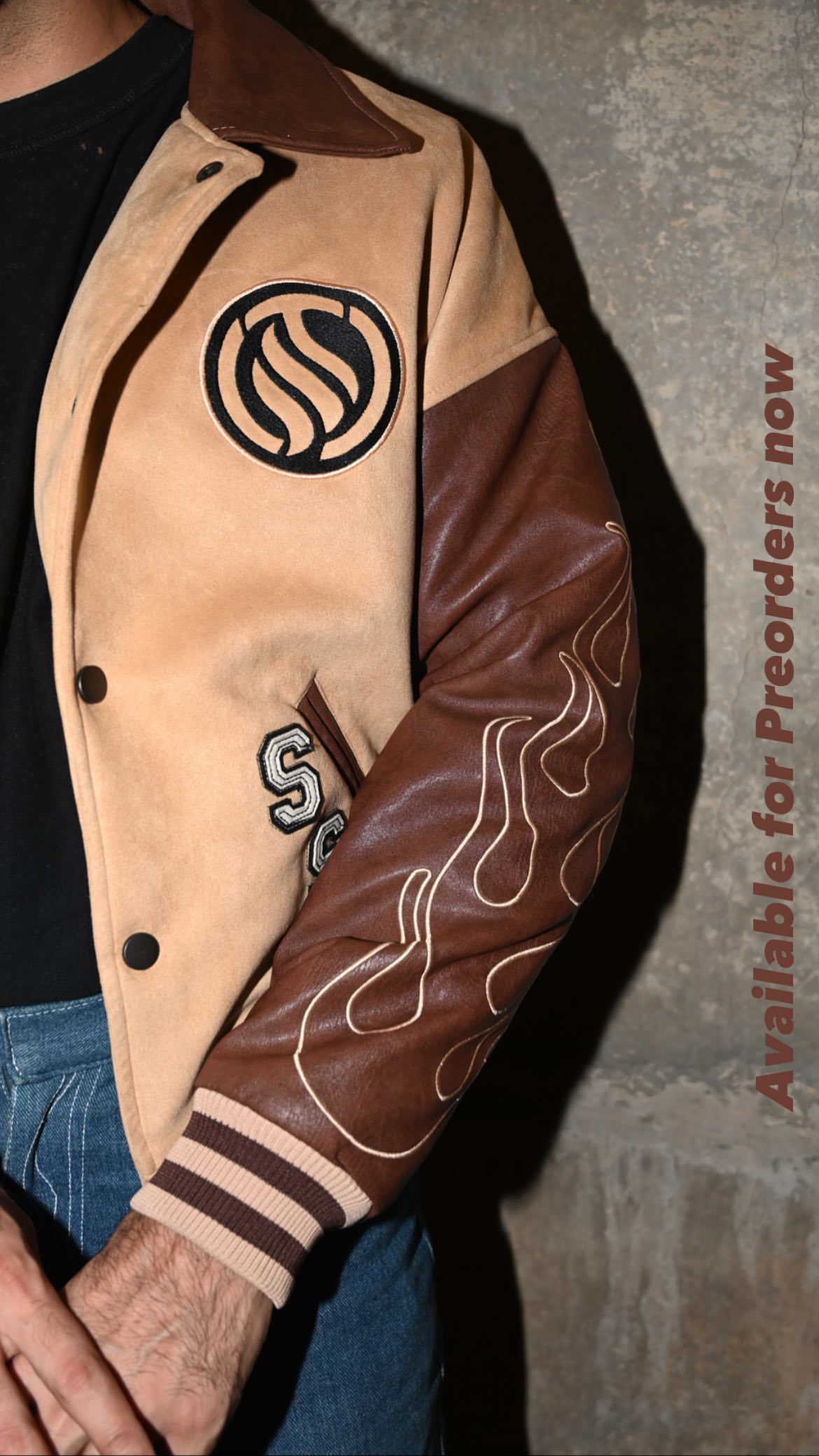 SST BROWN VARSITY JACKET