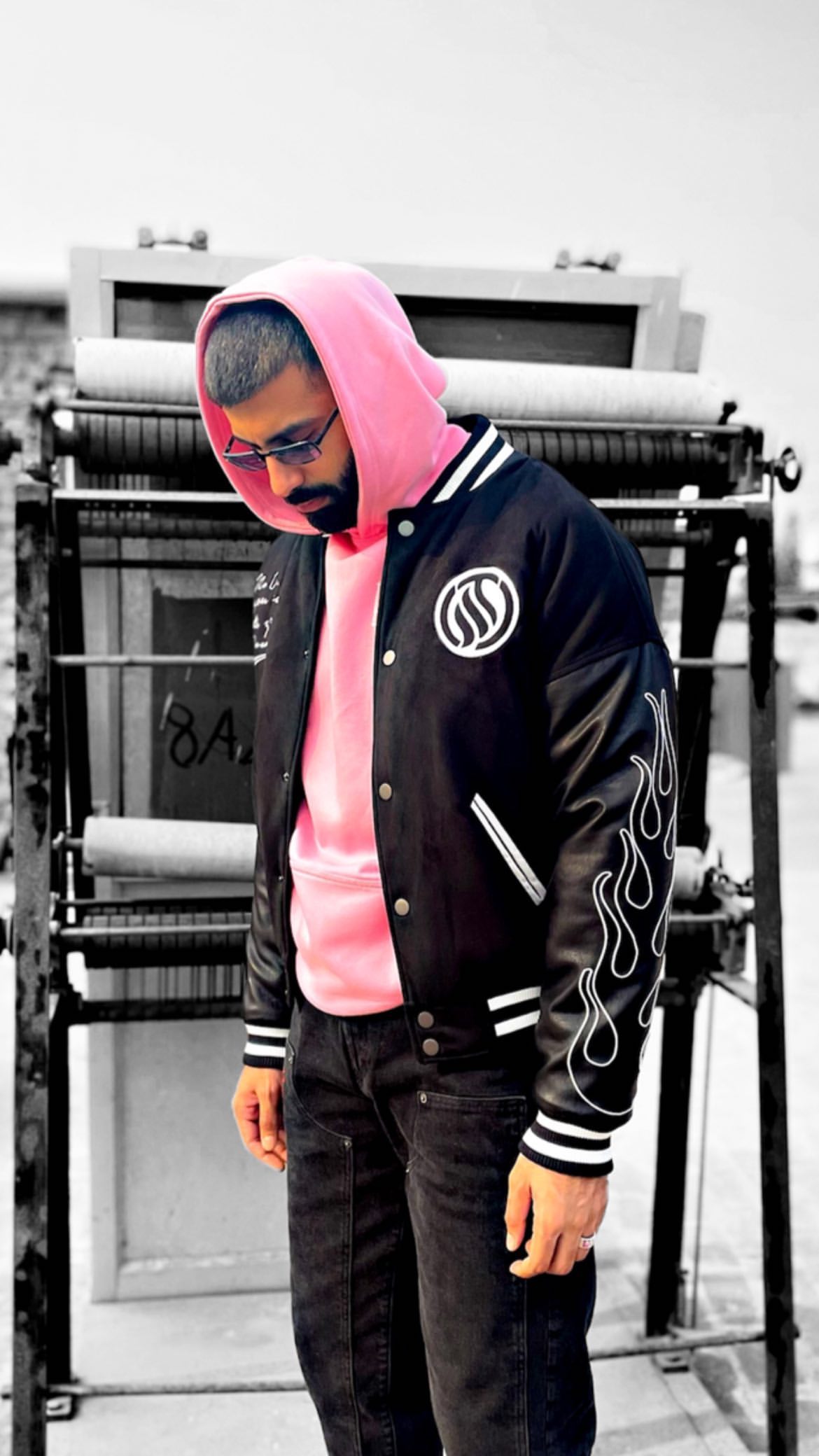 SST BLACK VARSITY JACKET