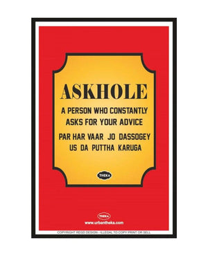 Askhole Poster