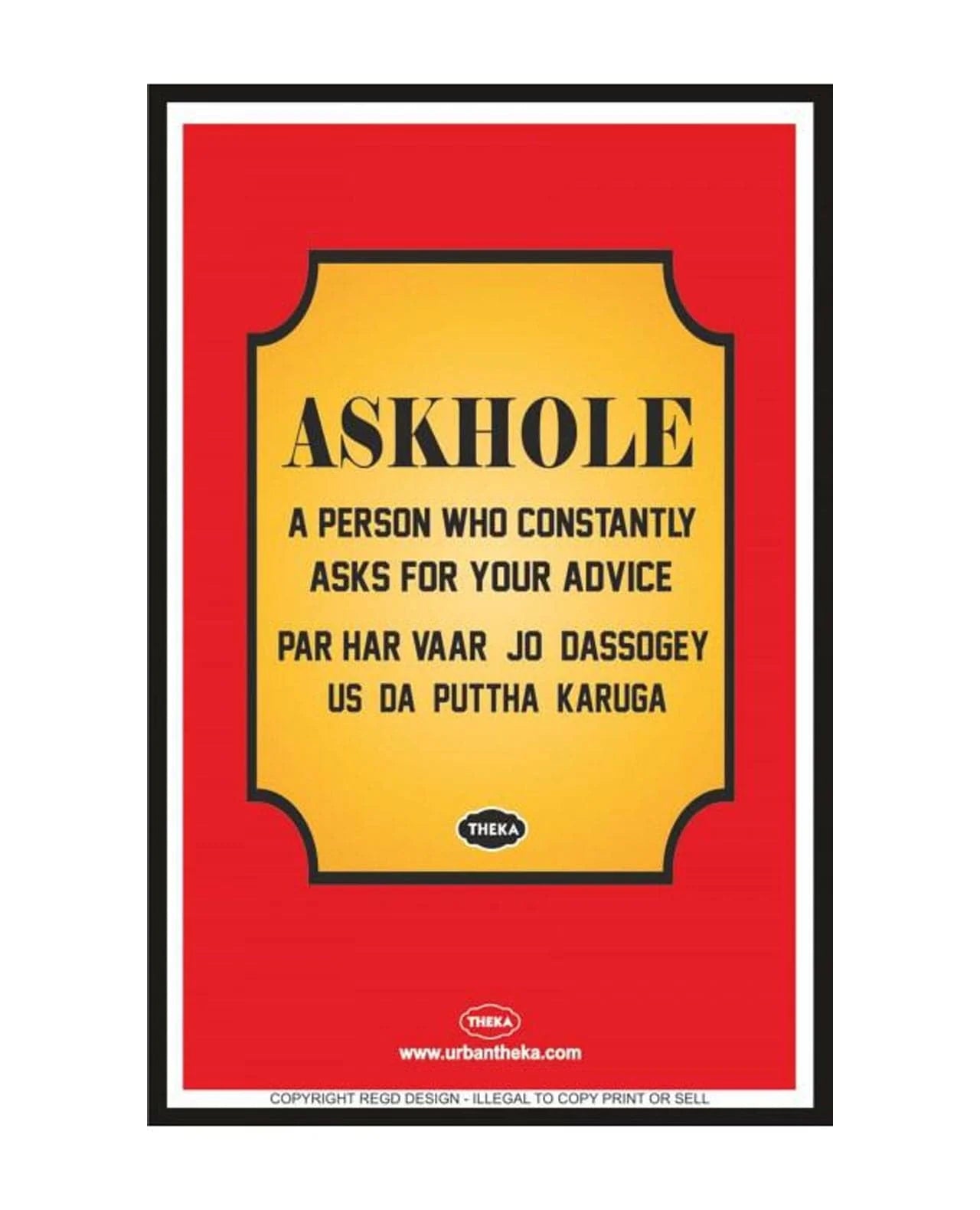 Askhole Poster