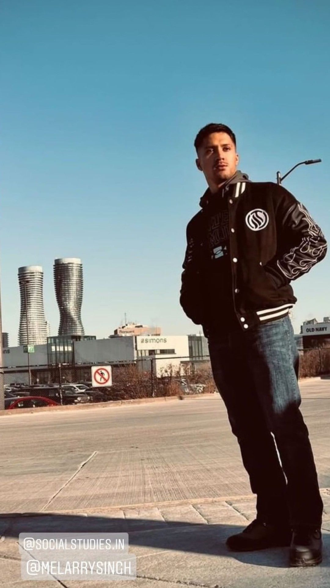 SST BLACK VARSITY JACKET