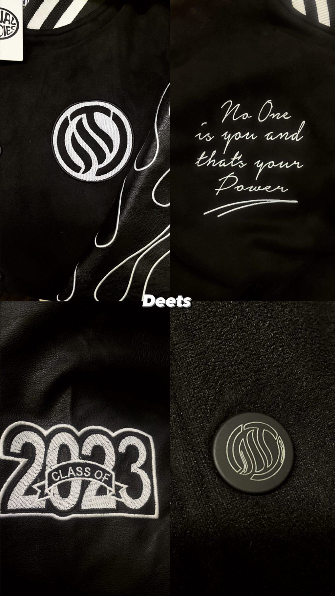 SST BLACK VARSITY JACKET