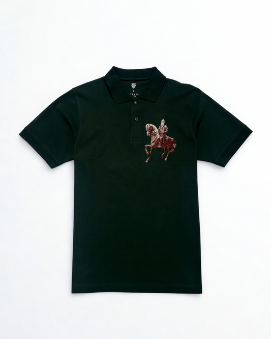 Maharaja Ranjit Singh Polo Dark Green— Royal Threadwork
