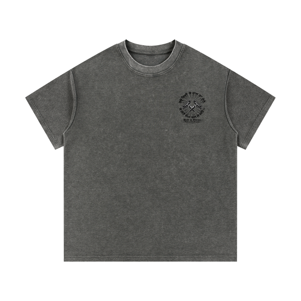 Mineral Wash Waffle Knit T-Shirt