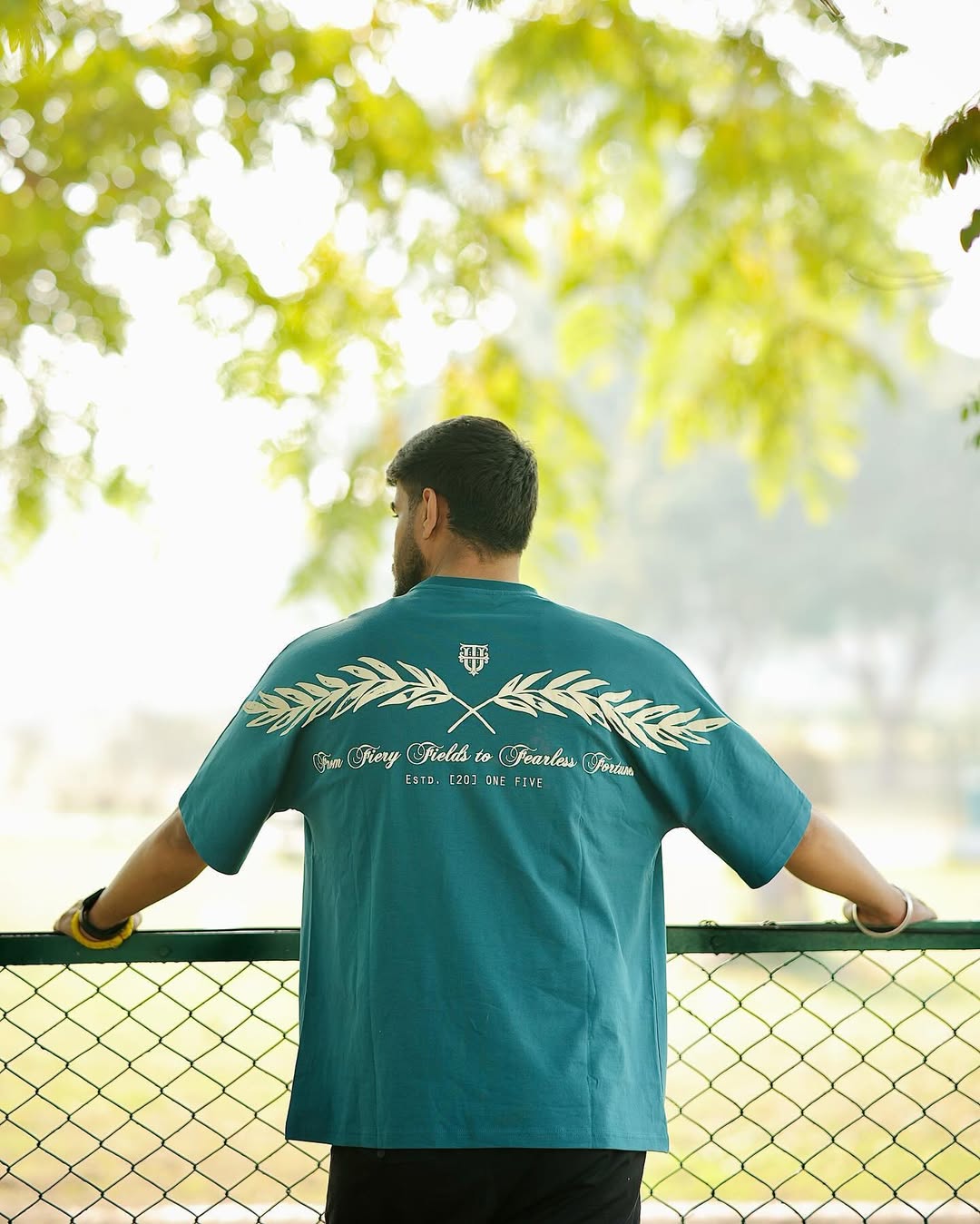 Punjabi Blood Teal Colour Tshirt