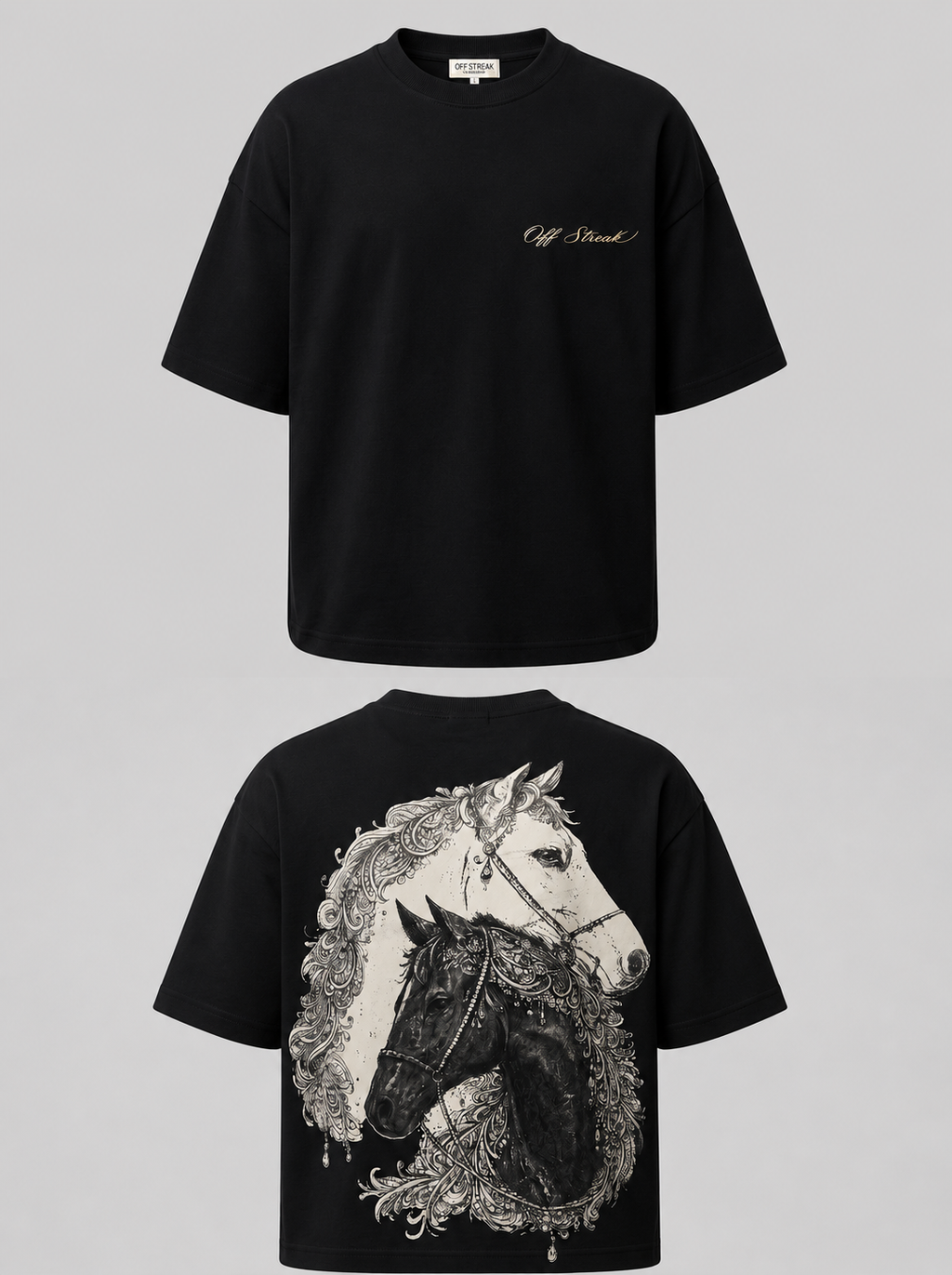 Royal Heritage Horse Graphic Black