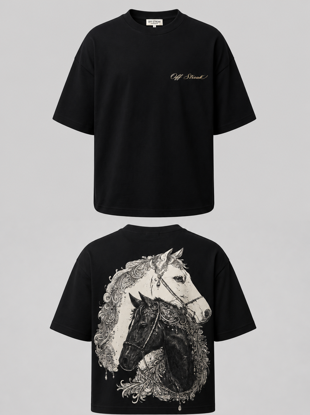 Royal Heritage Horse Graphic Black