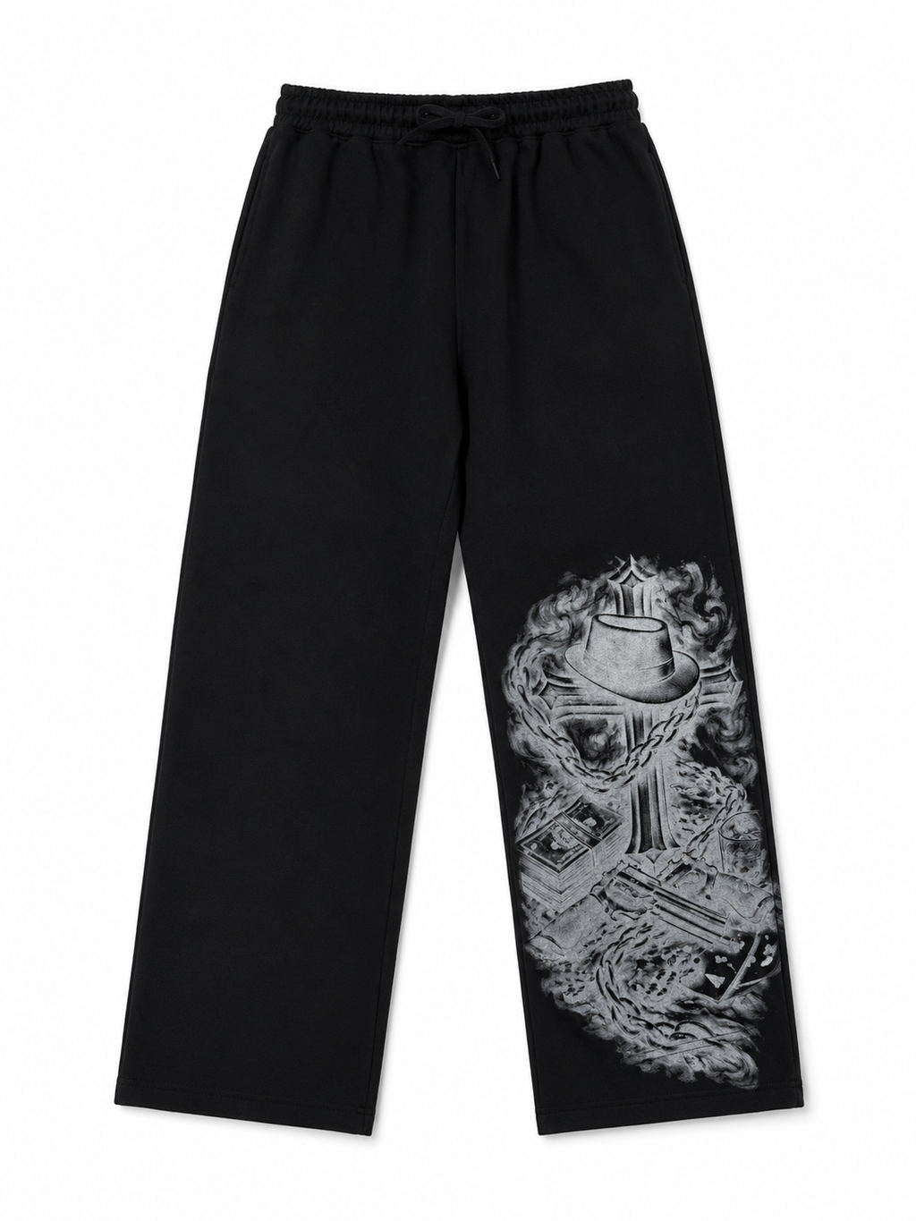 MERCY Graphic Wide Leg Sweatpants