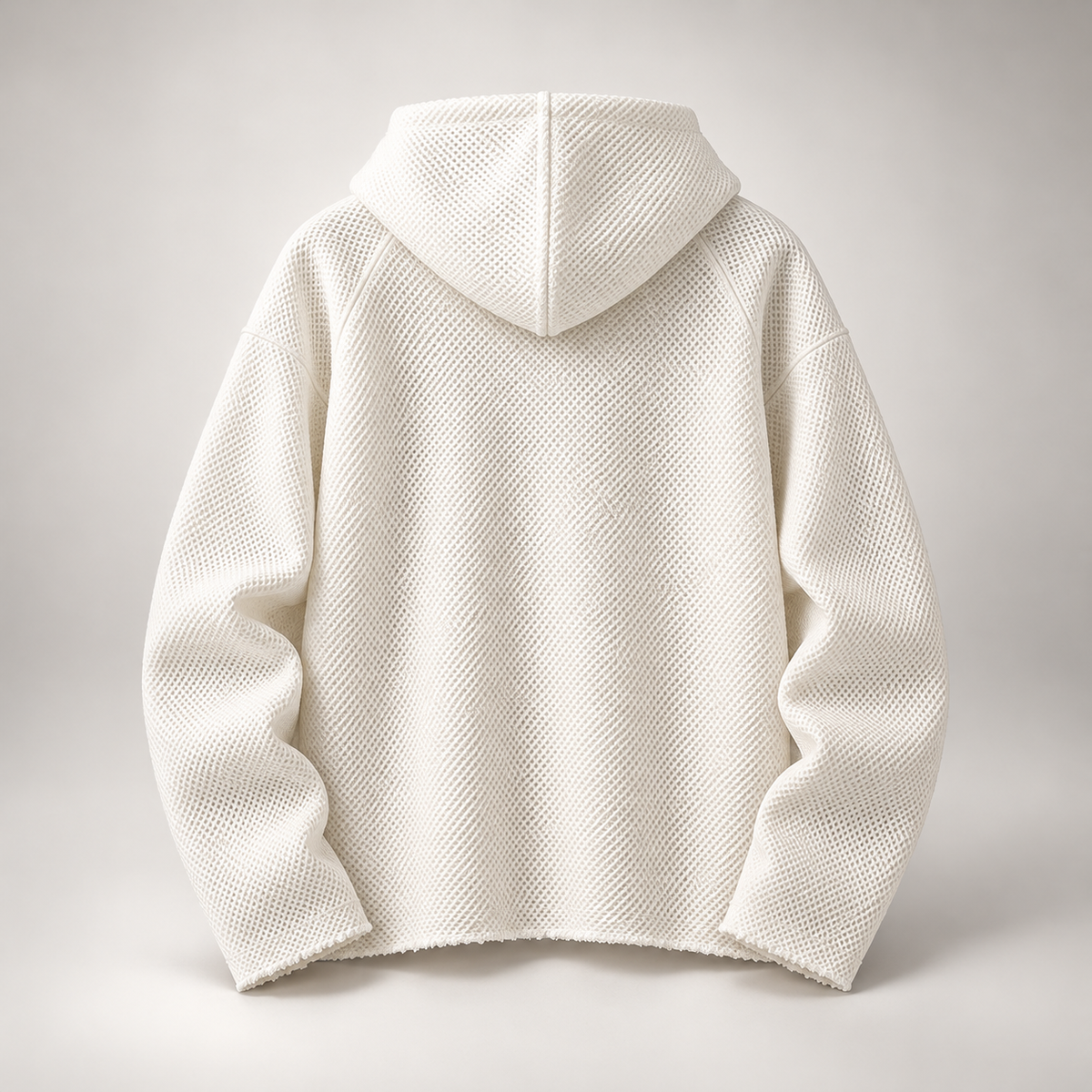 Raw Edge Textured Zip Hoodie Blue,Black,White