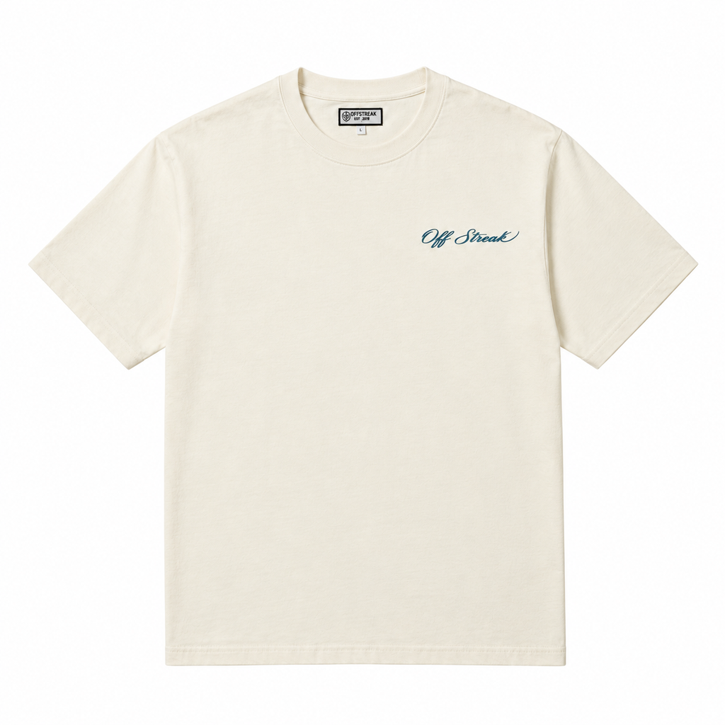 Off Streak Signature Tee – Cream