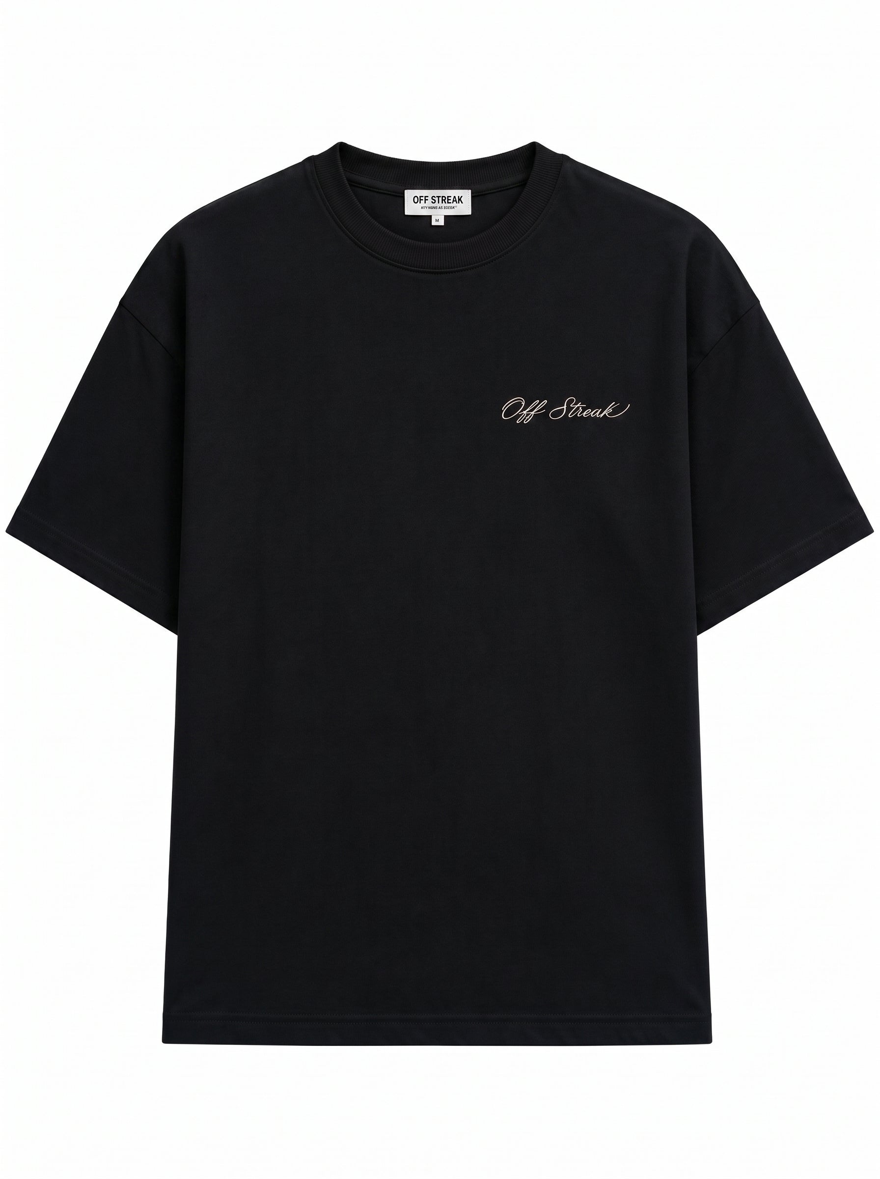 Bonsai & Swallow Oversized Boxy T-Shirt Black