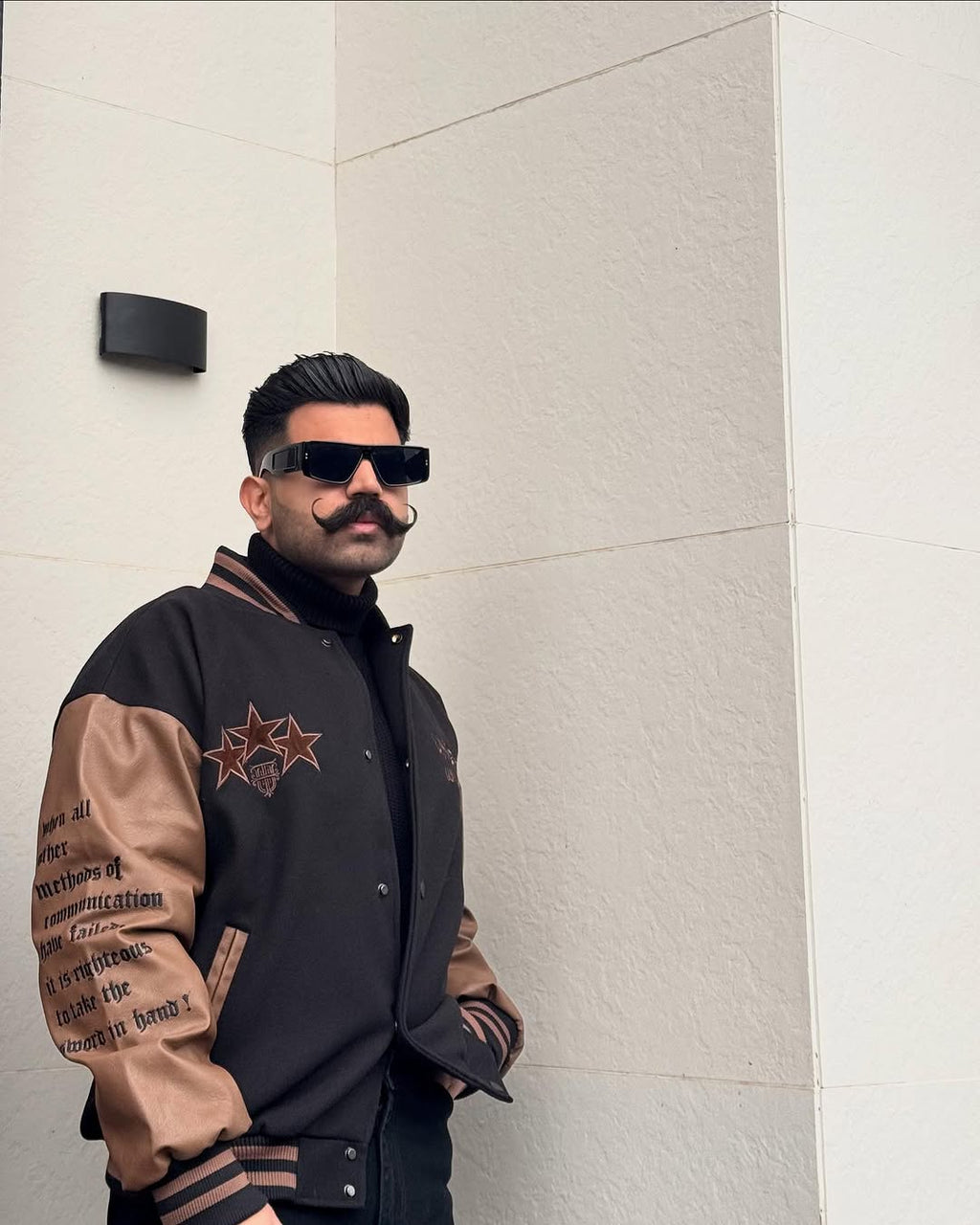 ROYAL BROWN VARSITY JACKET