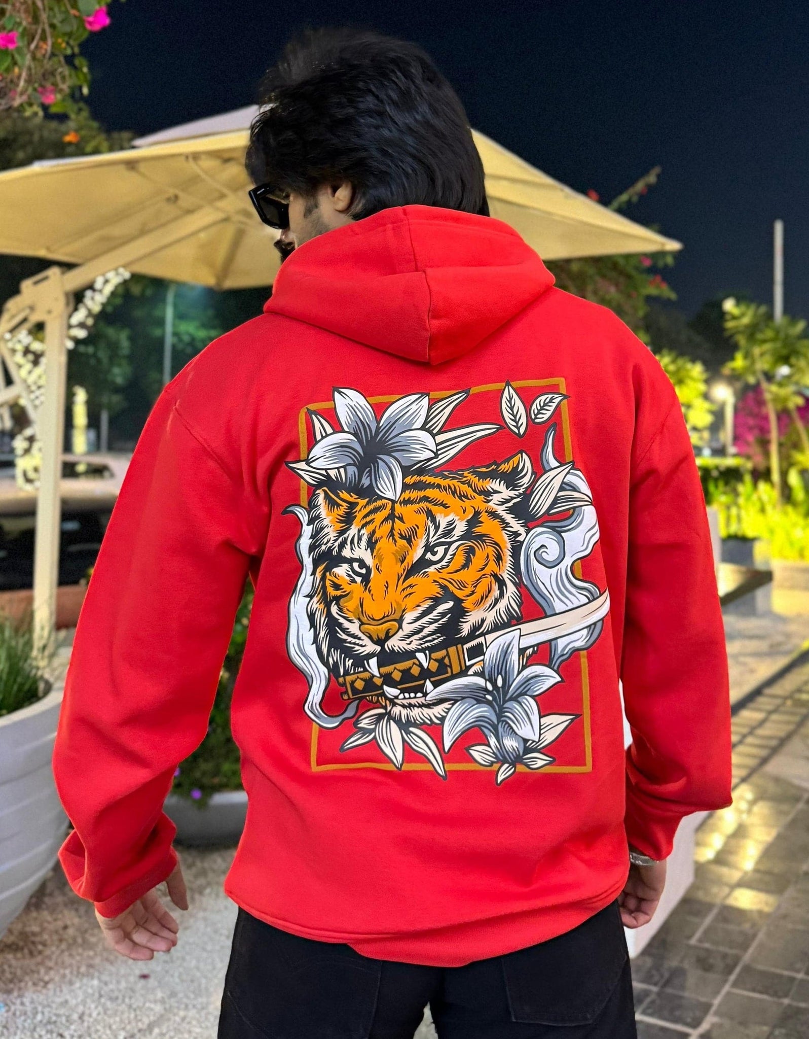 Punjab Tiger Red Hoodie