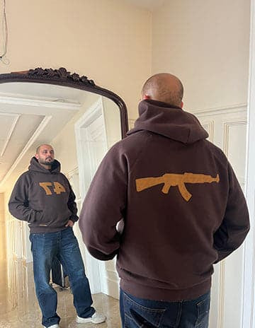 47 Hoodie Coffee Colour