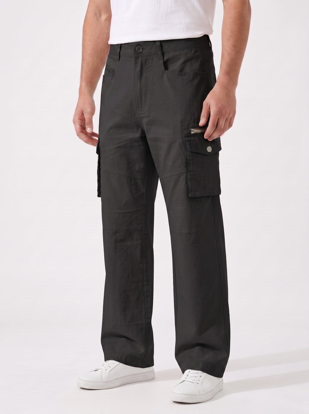 Utility Cargo Pants – Black