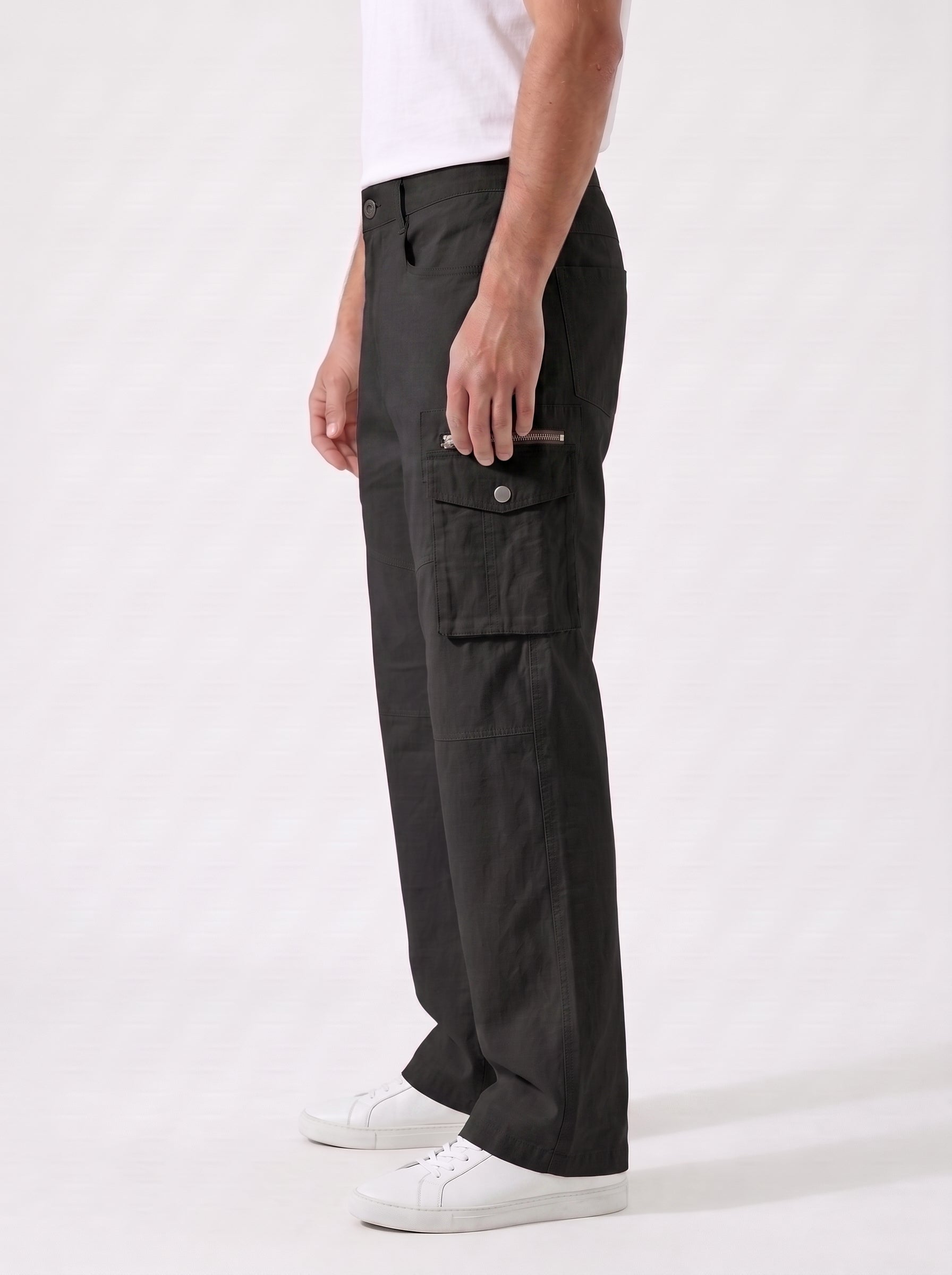 Utility Cargo Pants – Black