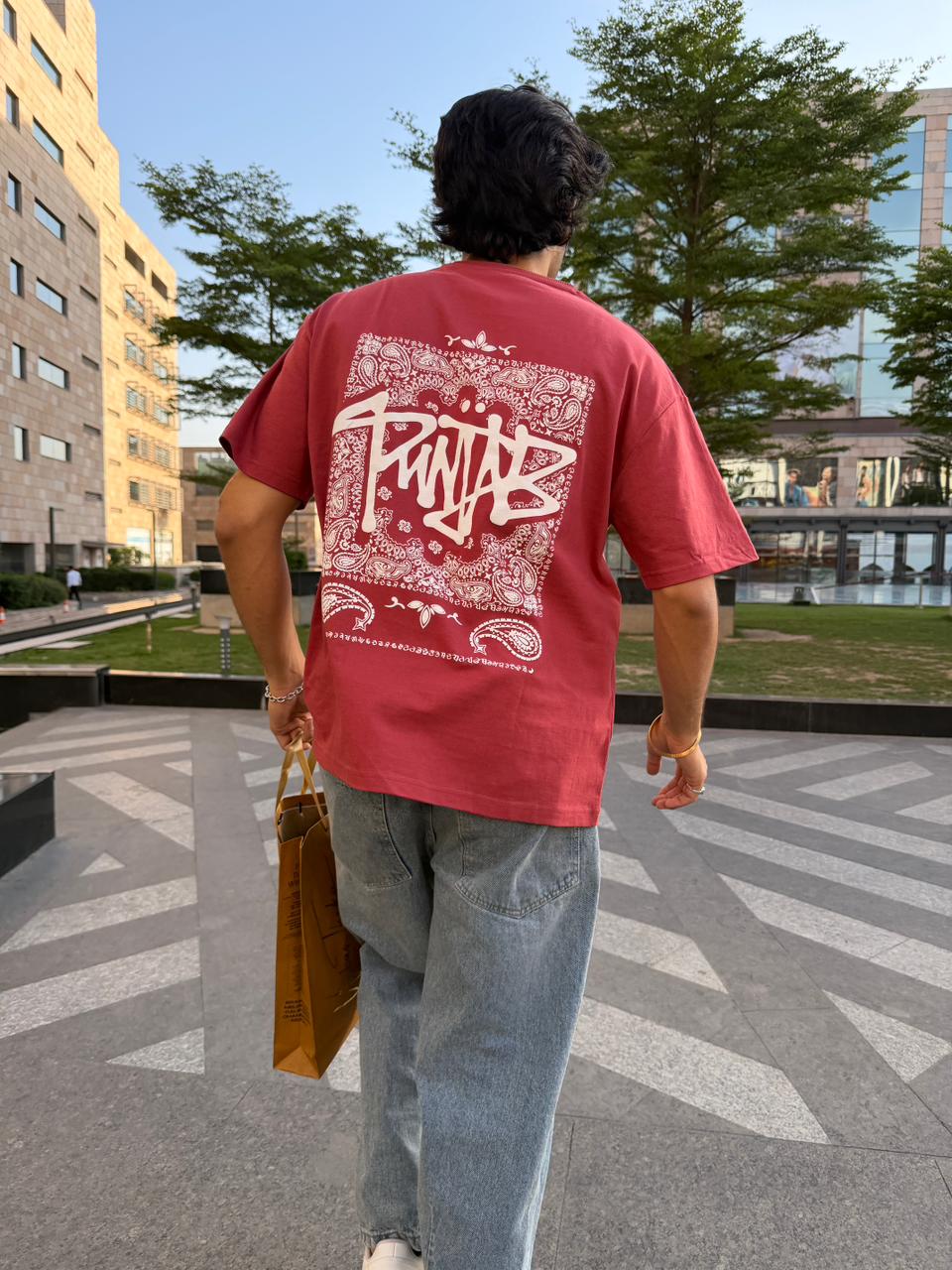 Punjab Bandana Rust Tshirt