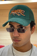 Green Claw Distressed Cap