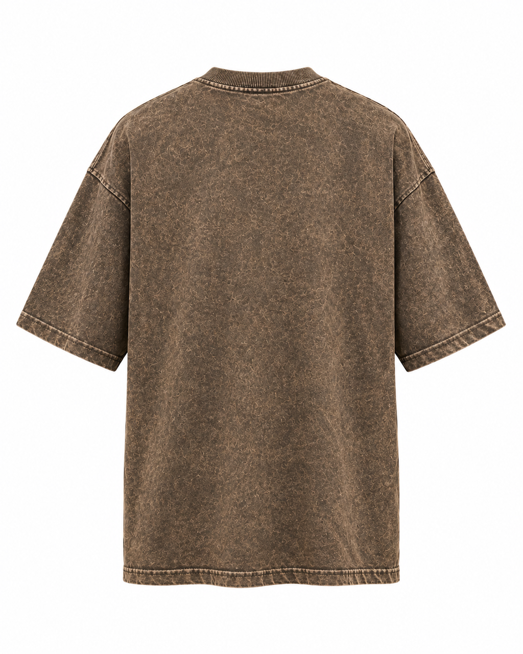 Vampire Graffiti Acid Wash Oversized T-Shirt – Brown