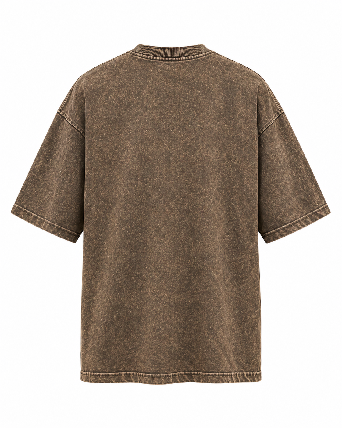 Vampire Graffiti Acid Wash Oversized T-Shirt – Brown