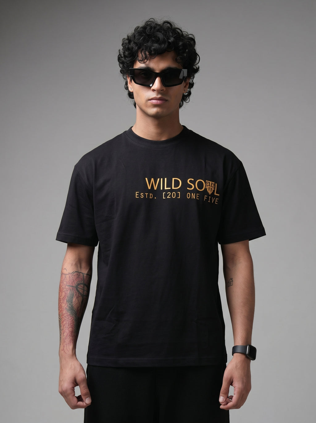 Bipolar Tiger Black Tshirt
