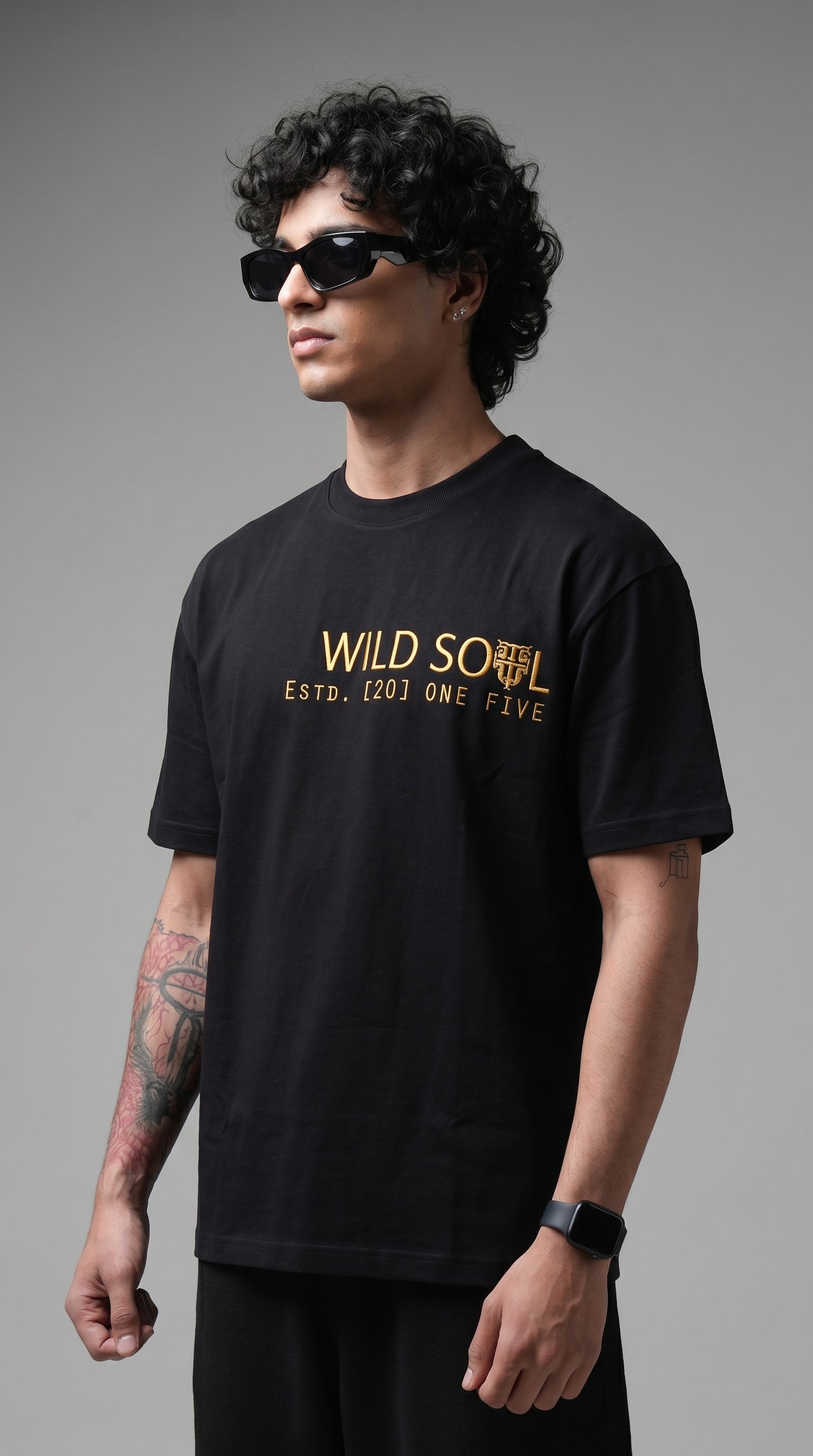 Bipolar Tiger Black Tshirt