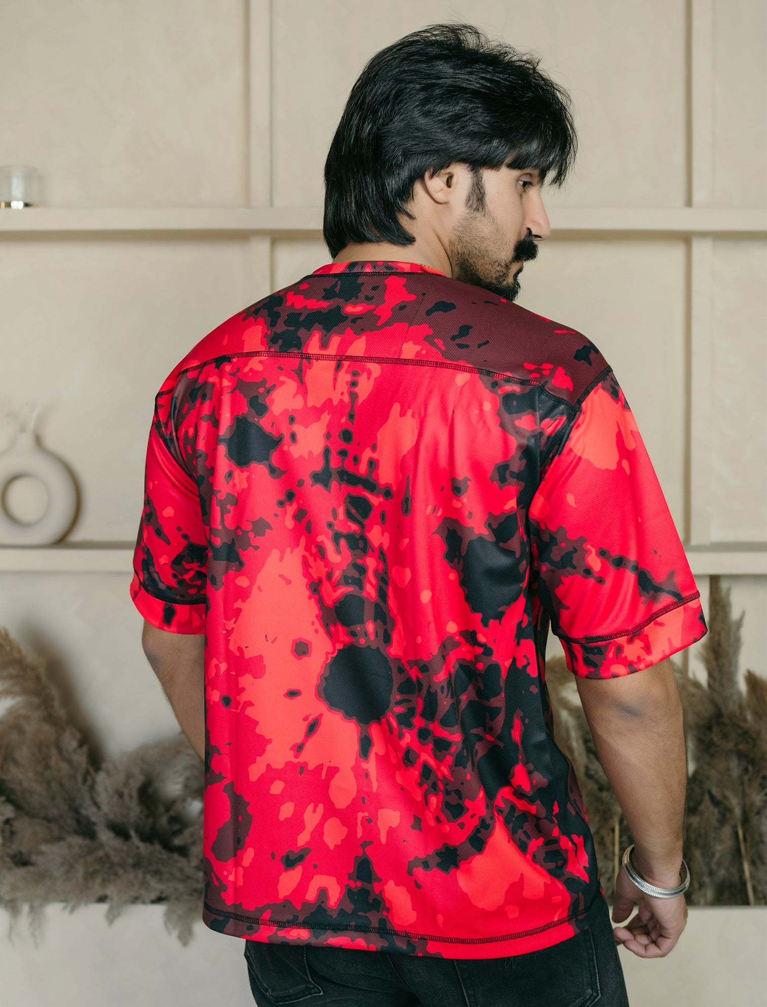 Red & Black Camo Cool-n-Dry-Fit Jersey