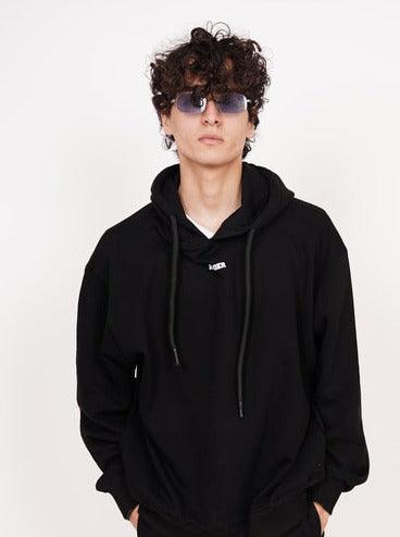 Black : Ye Burger Logo Heavyweight Baggy Hoodie For Men and Women