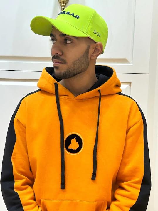 PUNJAB MAP ORANGE HOODIE
