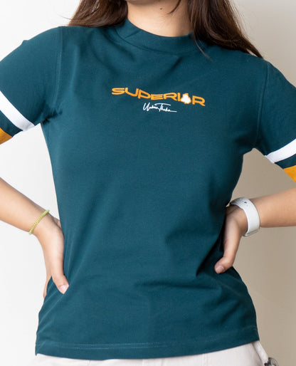 Superior Teal Green Tee for Women