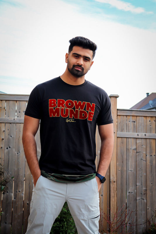 Brown Munde Camo T-shirt